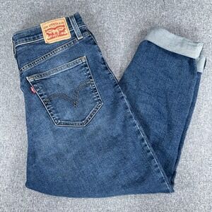 Levi's 29x29 High Waisted Mom Jeans Y2K Vintage Blue Denim Straight Leg Trendy